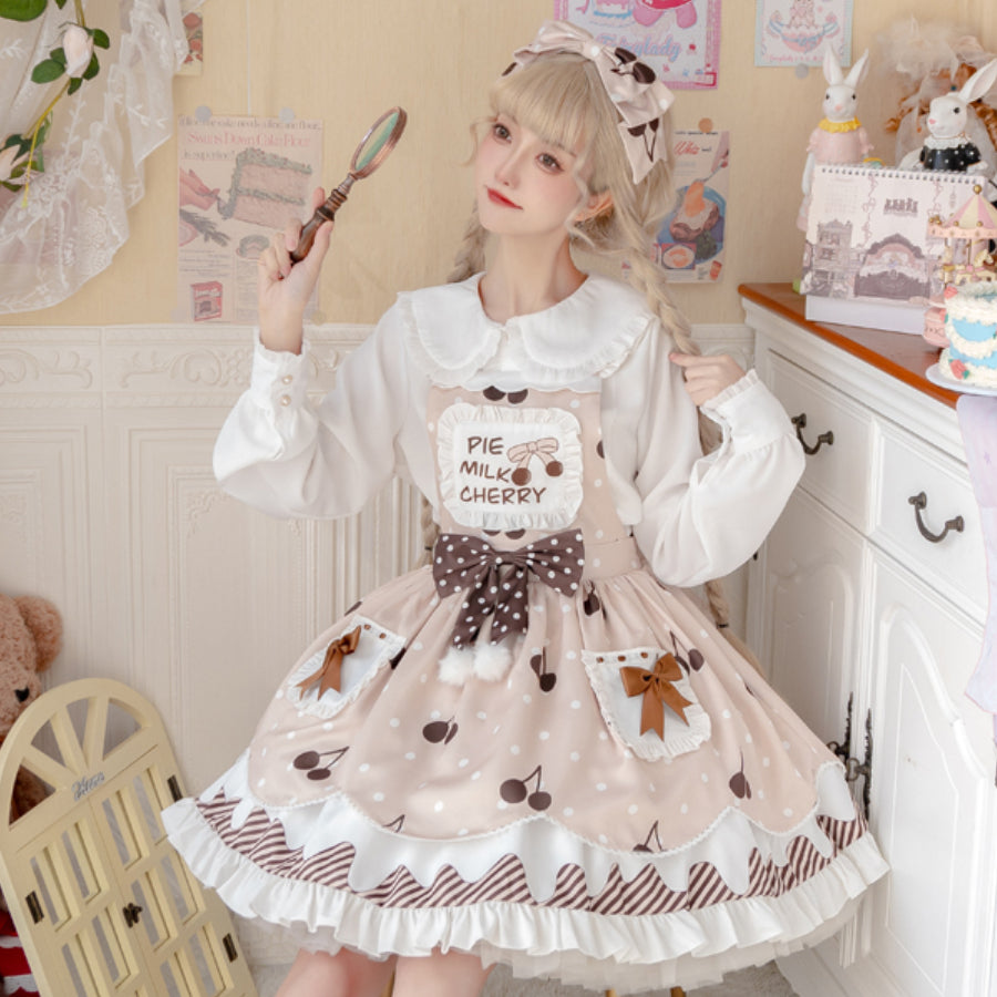 Daily Sweet and Lovely Cherry Lolita Jumper Skirt