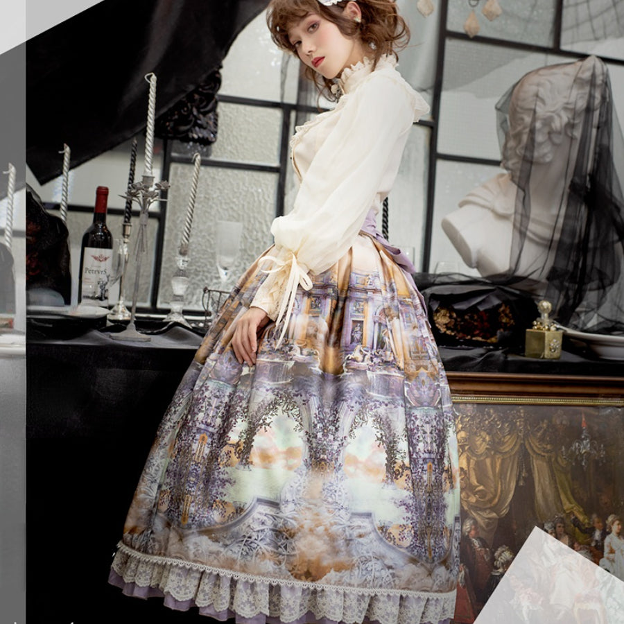 Spring Autumn Elegant Lolita Long Skirt