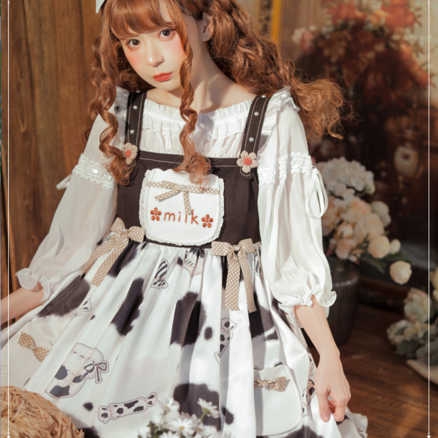 Sweet Caramel Daily Lovely Lolita Jumper Skirt