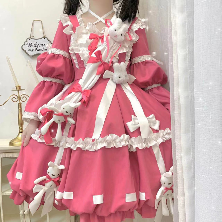 Sweet and Lovely Lolita Long-sleeved Dress