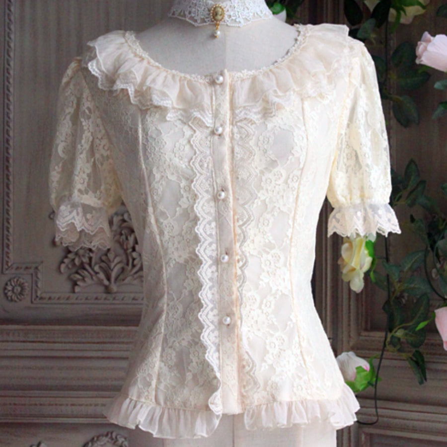 The Poem of Roses Elegant Lolita Short Sleeve Shirt