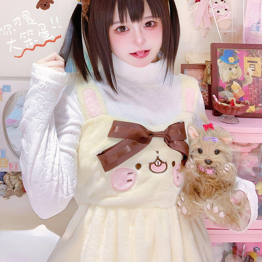 Sweet and Lovely Lolita Woolen Jumper Skirt