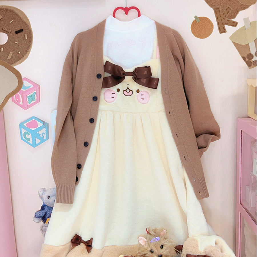 Sweet and Lovely Lolita Woolen Jumper Skirt