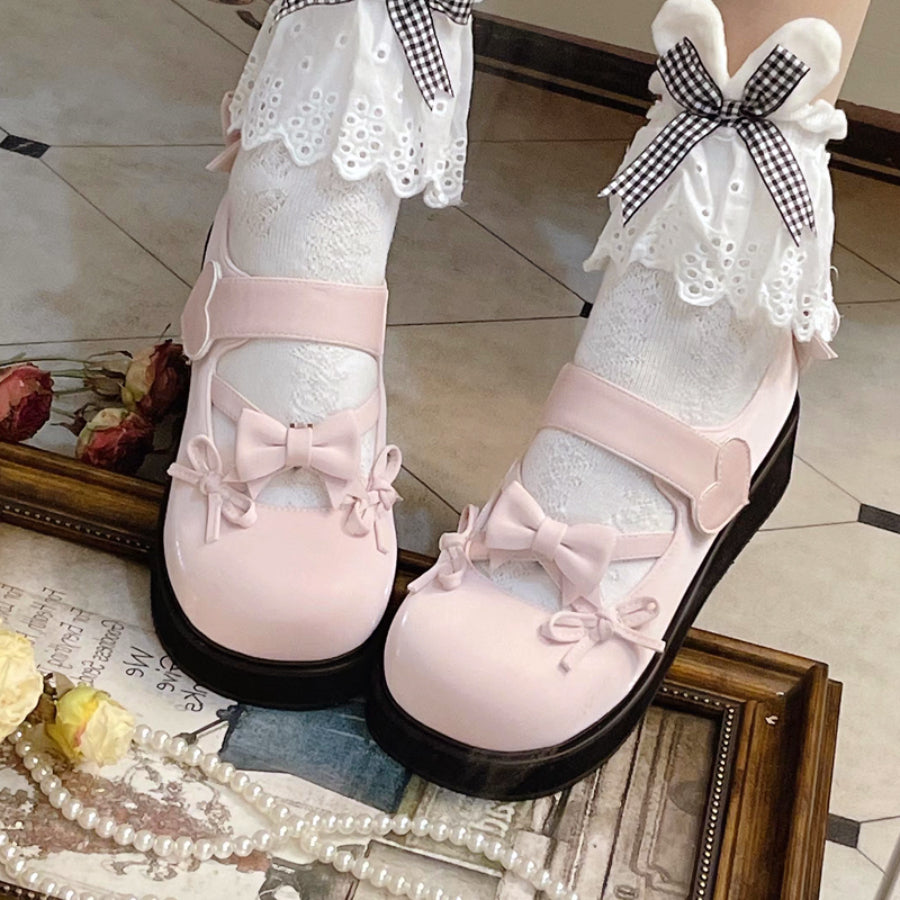 Sweet Round Toe Thick Soled Lolita Shoes