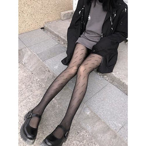 F Letter Logo Women Tights Black Pantyhose Sexy Thin Jacquard Romper Silk  Stockings Female Summer Sexy Leggings Ladies Lace Socks From Mic2020,  $14.08