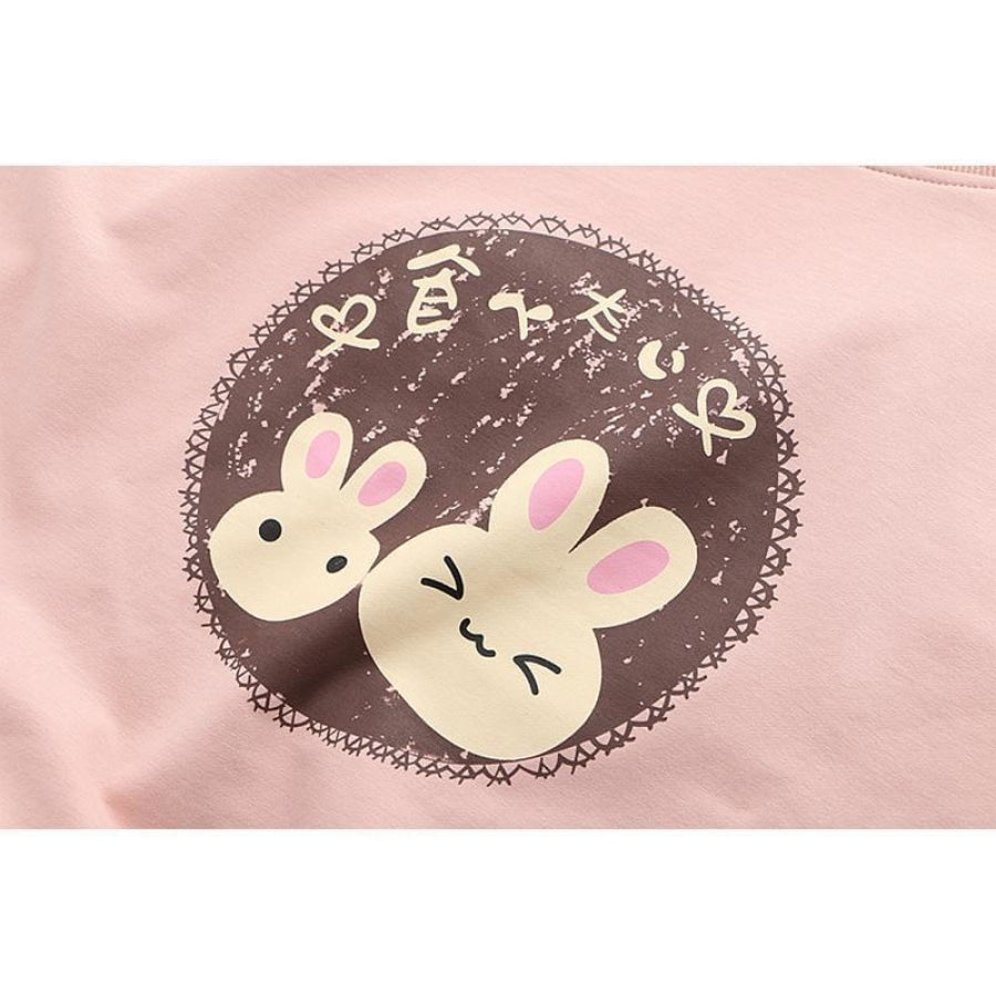 Bunny Carrot Fake Two-Piece Shirt Sweatshirt J10007