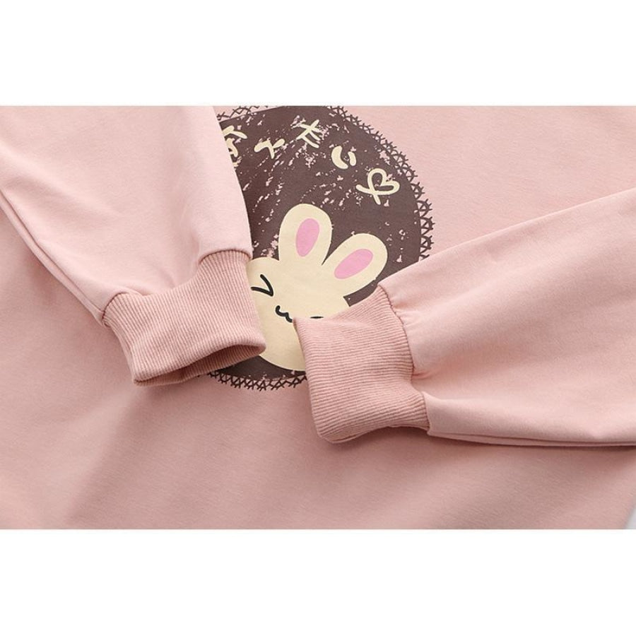 Bunny Carrot Fake Two-Piece Shirt Sweatshirt J10007