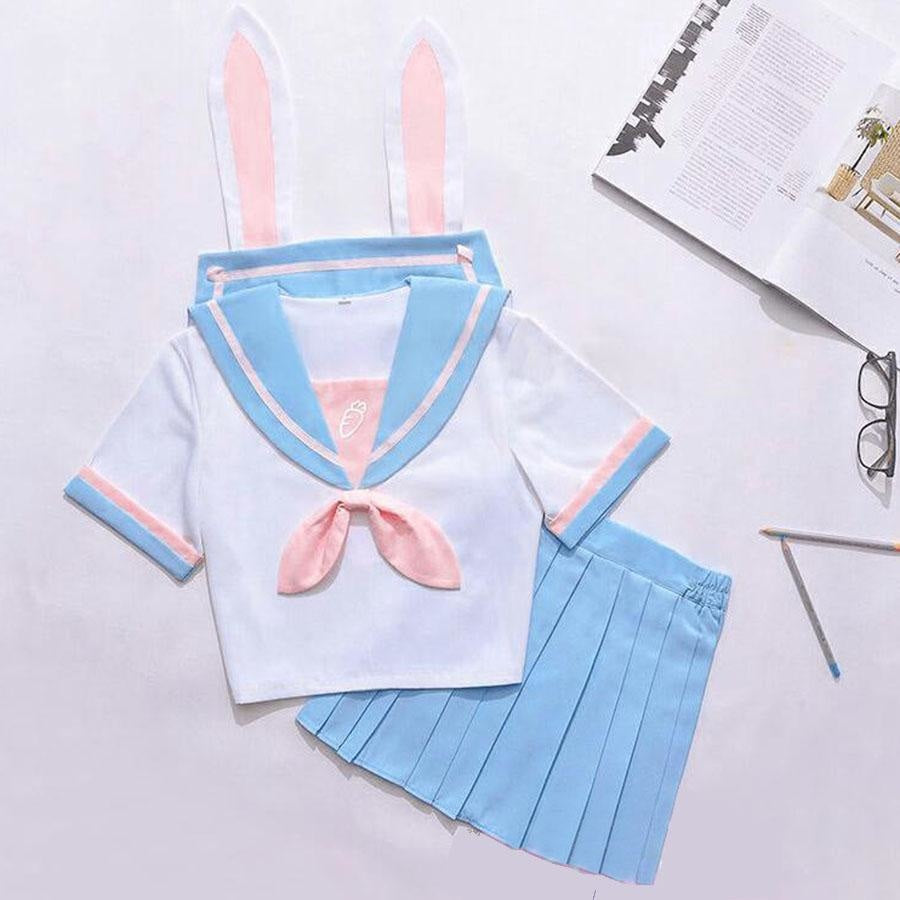 Bunny Rabbit Ear Collar Japanese Style JK School Uniform J30020