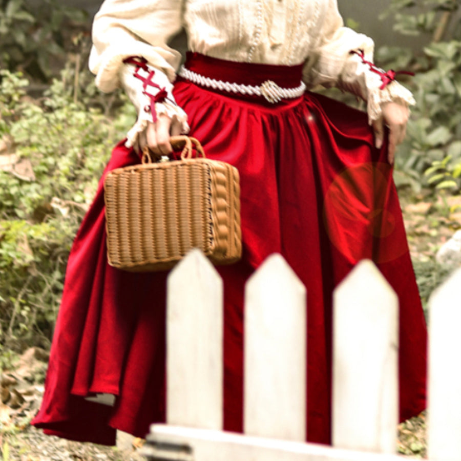 Daily Elegant Vintage Lolita Skirt and Shirt