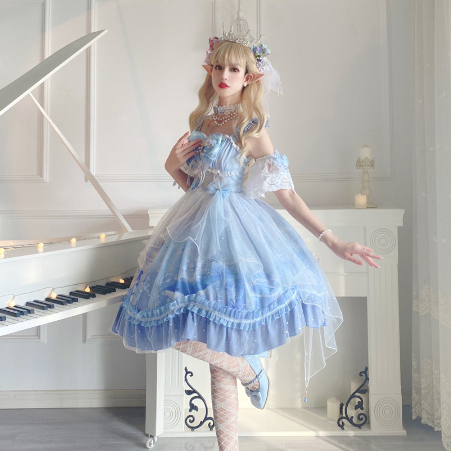 Sweet Lolita Princess Long-medium Jumper Skirt Sets