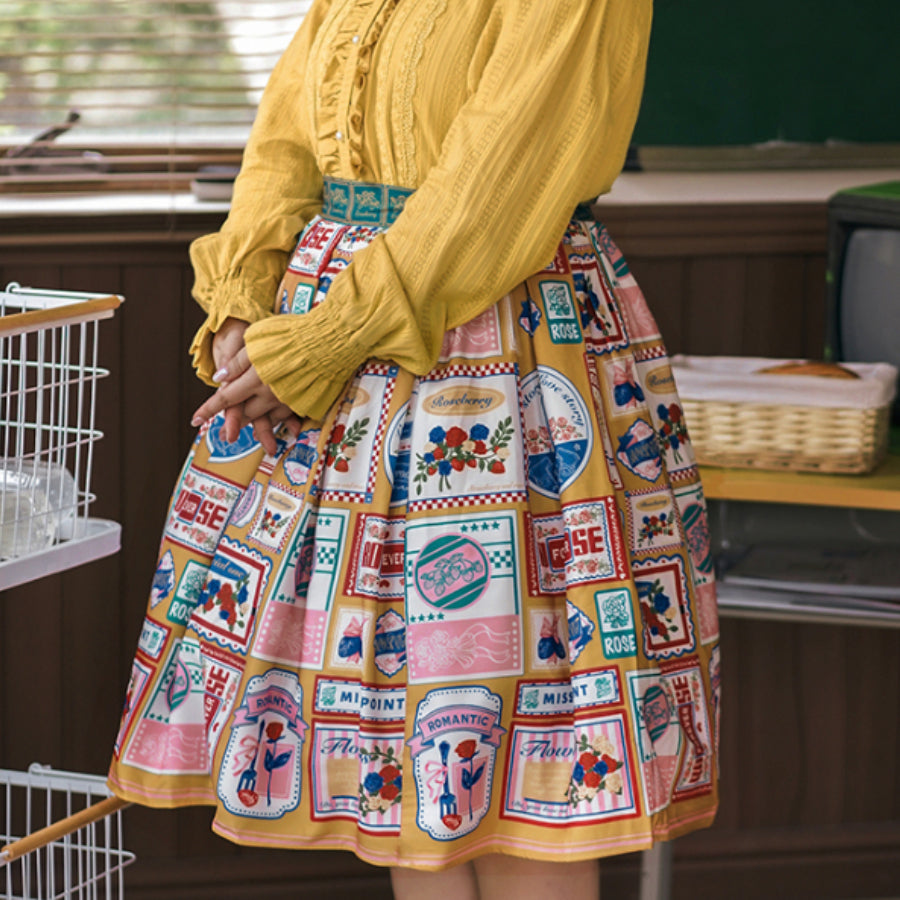 American Style Vintage Daily Lolita Skirt