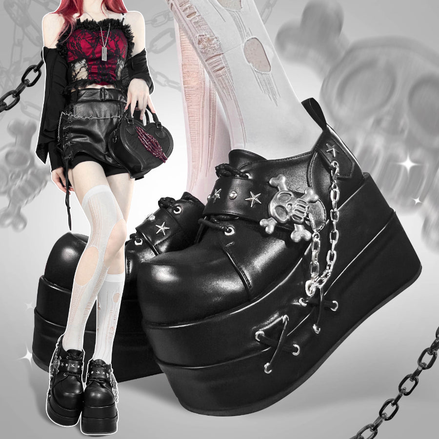 Original Cool Lolita Round Toe Thick Soled Shoes S22645