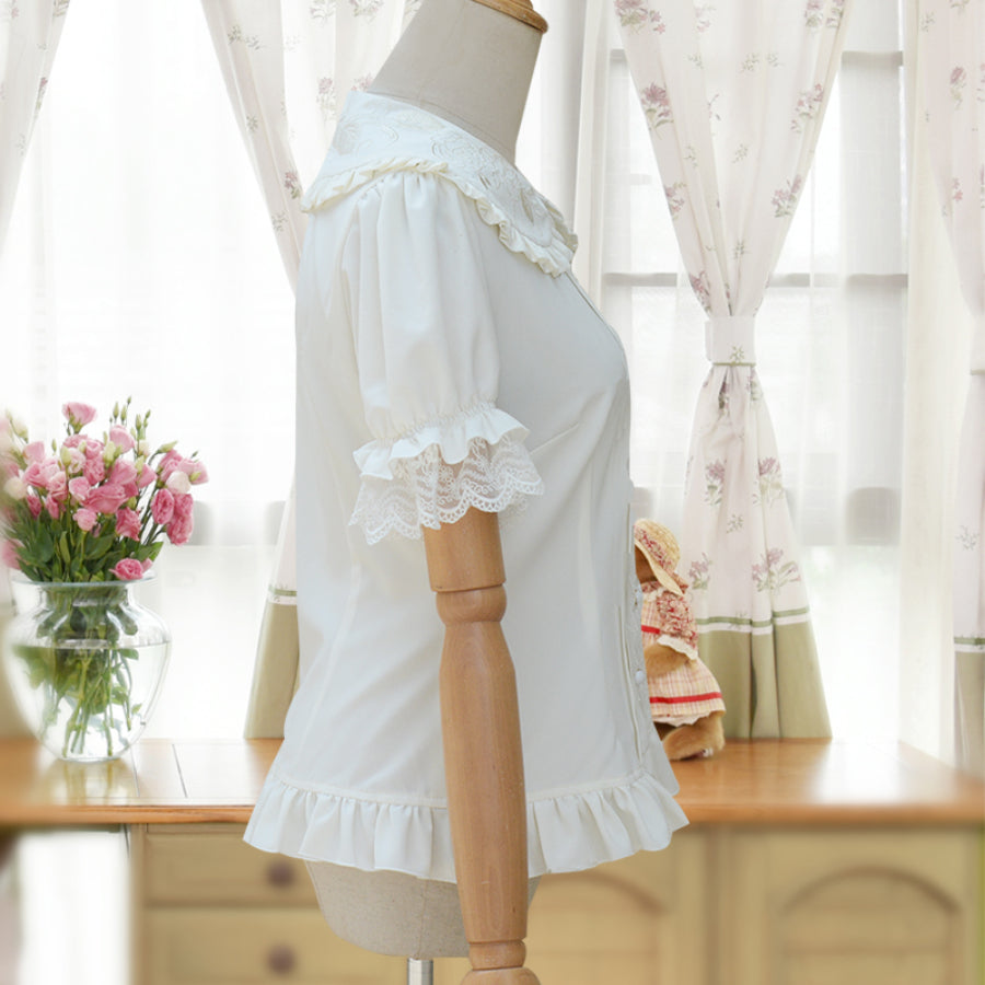 Spring New Sweet Lolita Short Sleeve Shirt