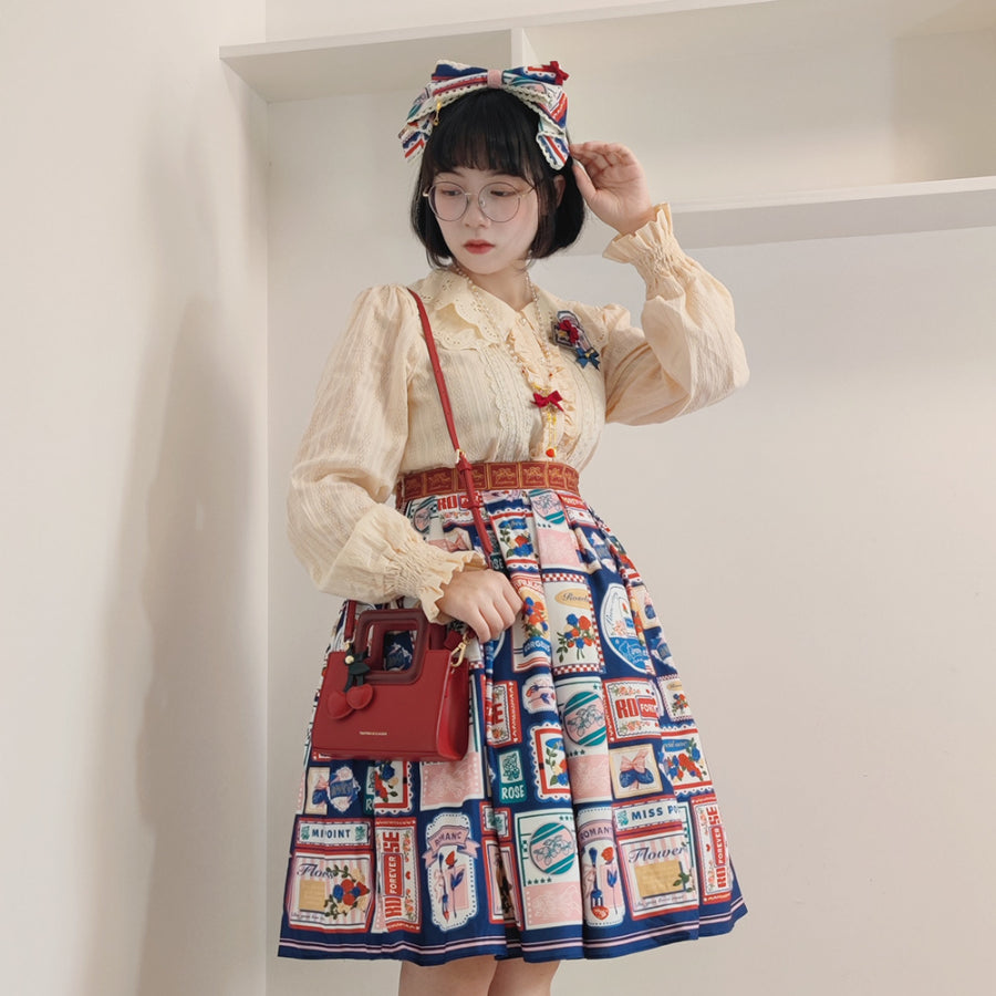 American Style Vintage Daily Lolita Skirt