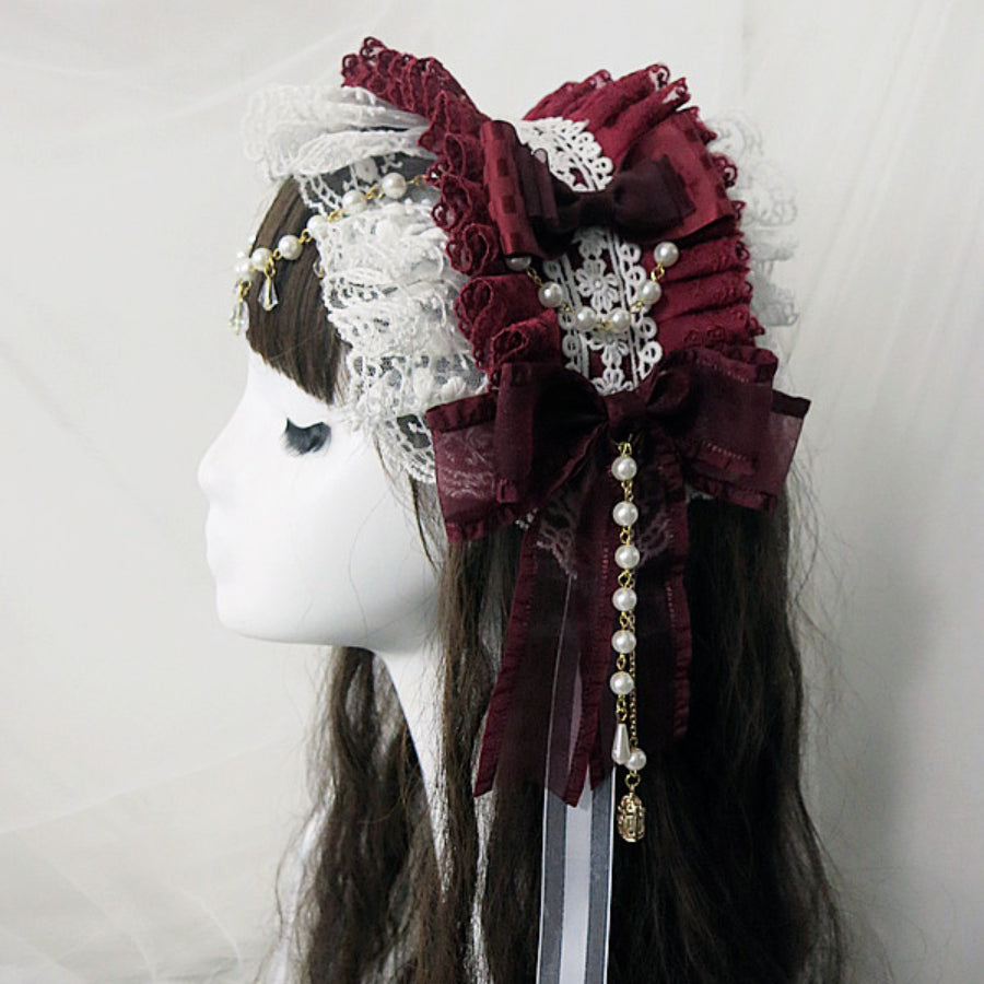 Original Lovely Pearl Lolita Lace Hairband