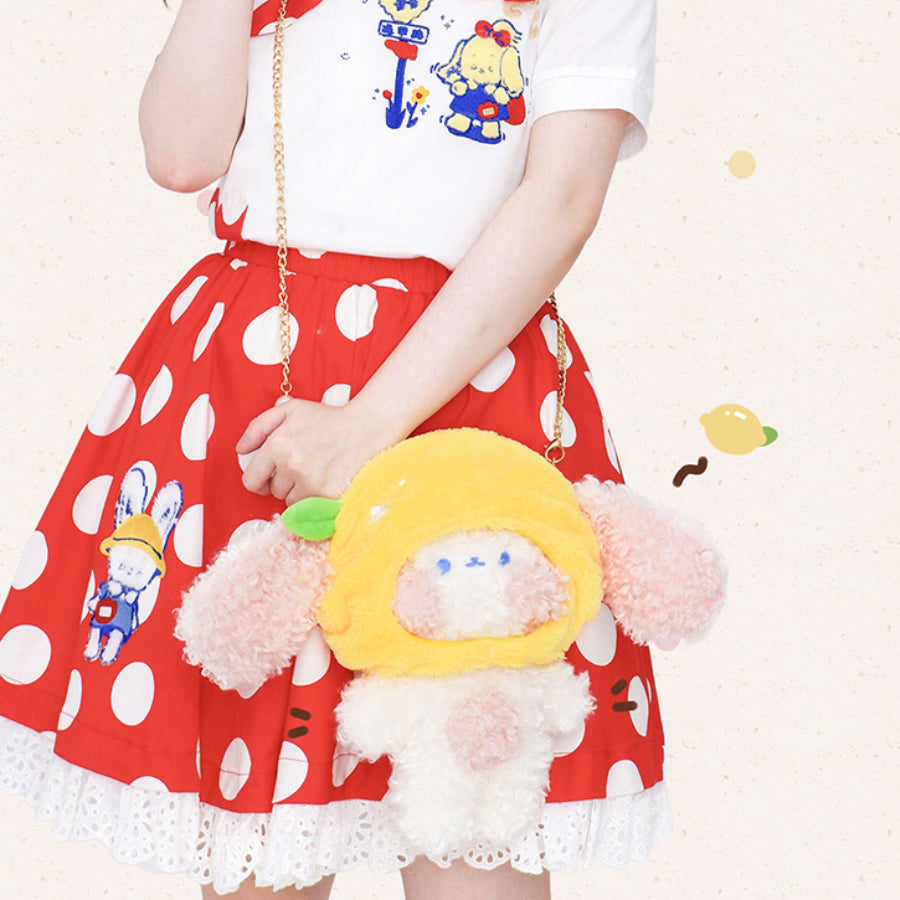 Lovely Lolita Lemon Dog Crossbody Bag