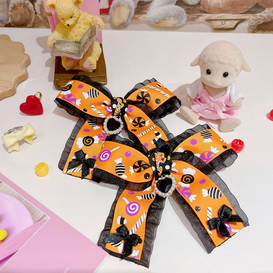 Halloween Lolita Sweet Candy Bowknot Hairpin