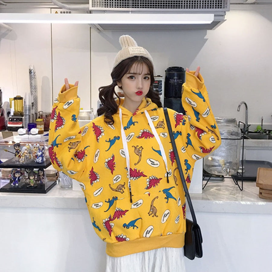 Oversized hoodie with discount print