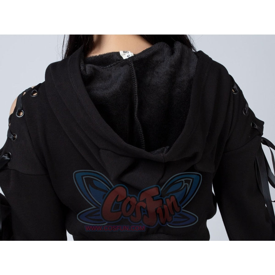 Cat Ears Lace Up Sweatshirt Mp006080 Sweatshirt