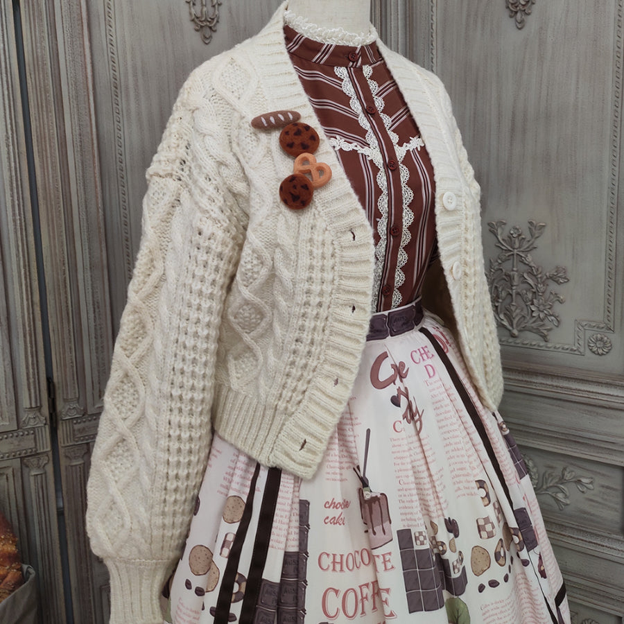 Winter Loose Lolita Knitted Sweater Coat