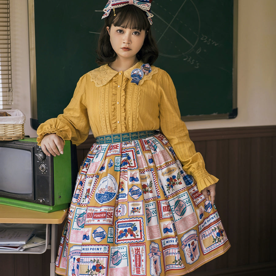 American Style Vintage Daily Lolita Skirt