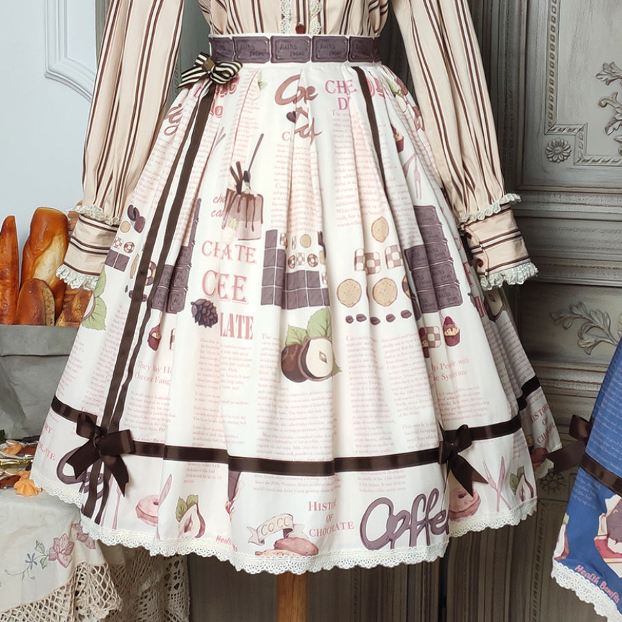 Chocolate Daily Sweet Lolita Medium Skirt