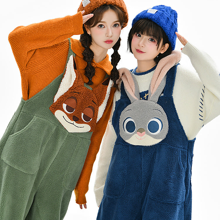 Winter Cartoon Cute Casual Rompers