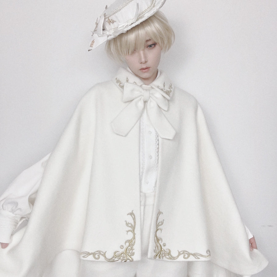 PRE-SALE Medieval Retro Little Prince Embroidered Woolen Lolita Cloak