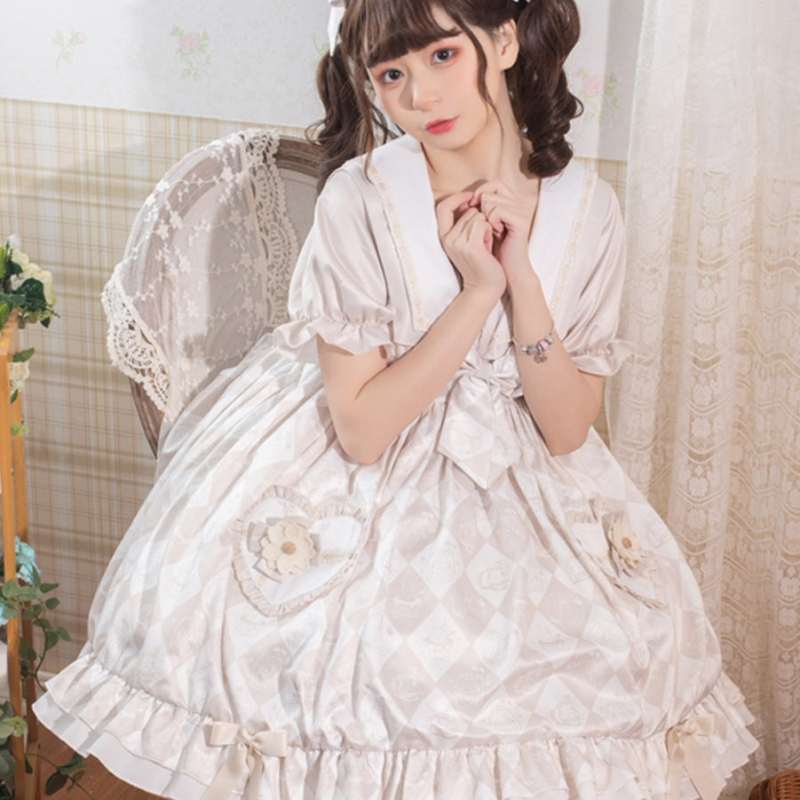 Alice Lovely and Soft Lolita Short Sleeve Dress