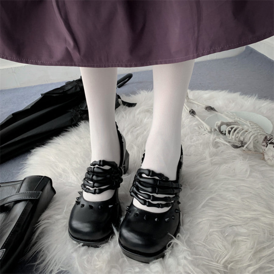 Original Skull Design Lolita High Heel Shoes