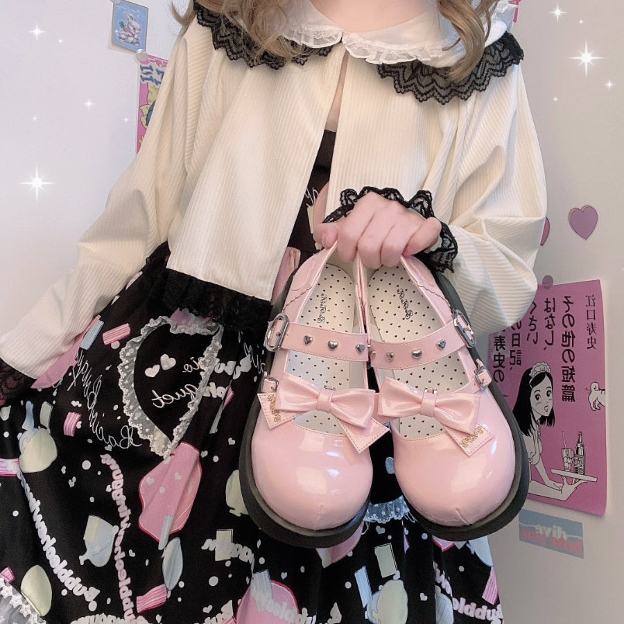 Original Lolita Round Toe Thick Soled Shoes