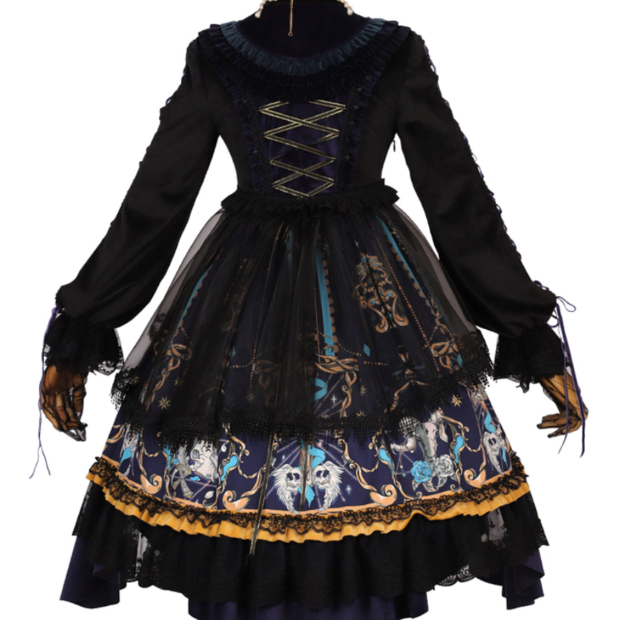 Vintage Gothic Lolita Long-sleeved Dress Sets S22602