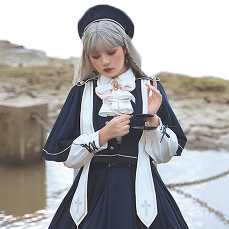 Choir College Lolita Embroidered Cape Sets