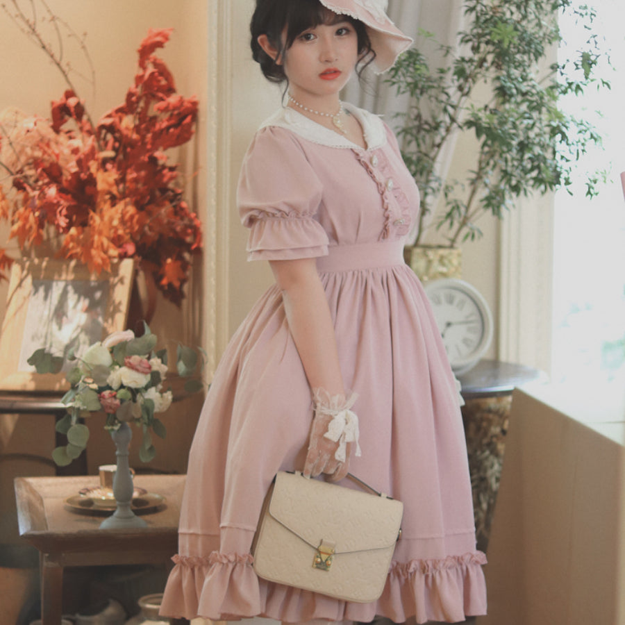 Elegant and Vintage Lolita Slim Dress