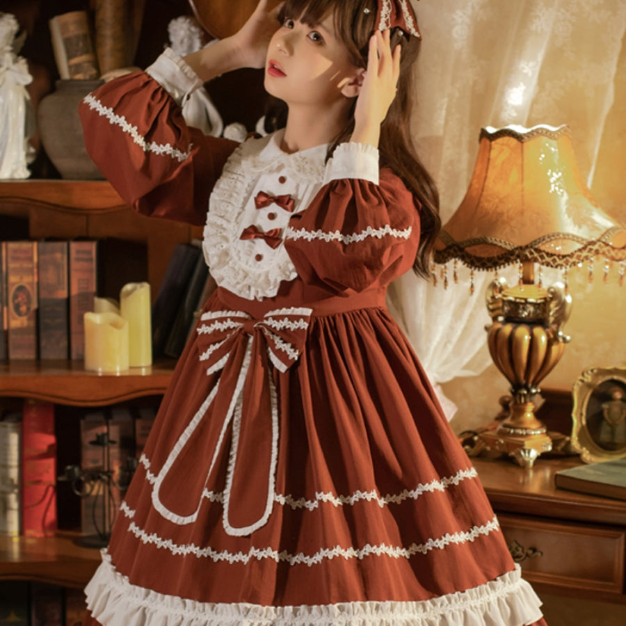 Vintage Daily Princess Lolita Long Sleeve Dress