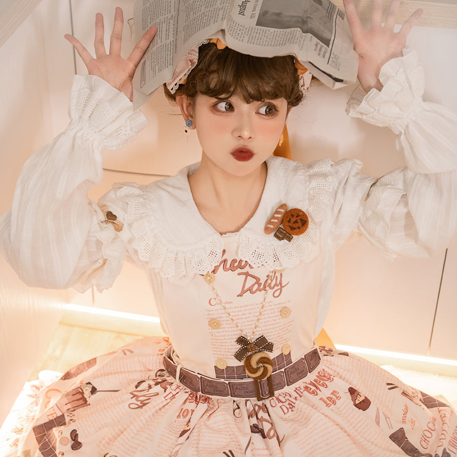 Chocolate Daily Sweet and Lovely Lolita Short Sleeve Shirt