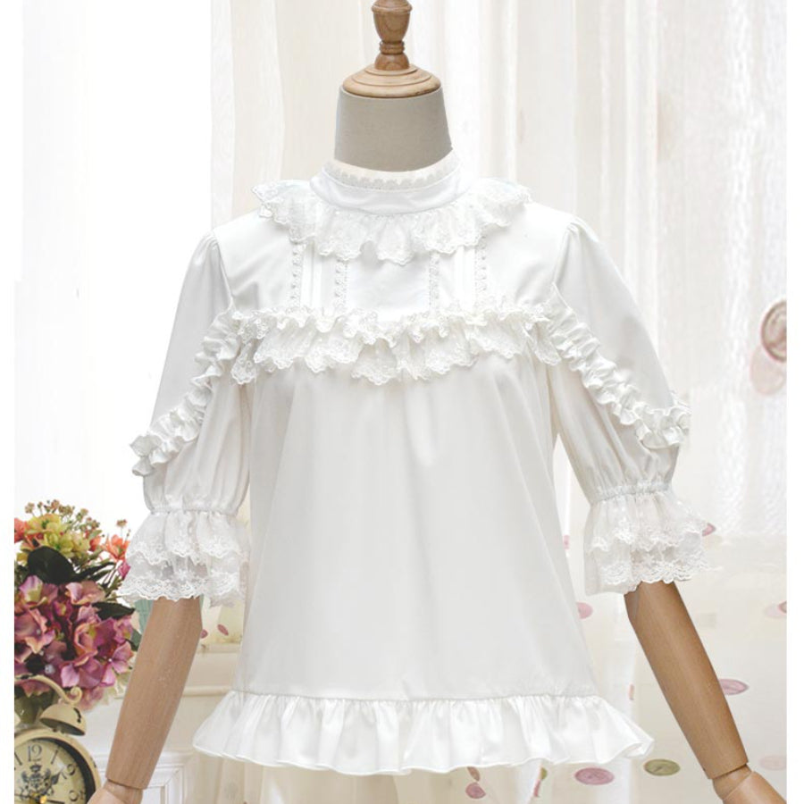 Lovely Chiffon Loose Lolita Long Sleeve Shirt