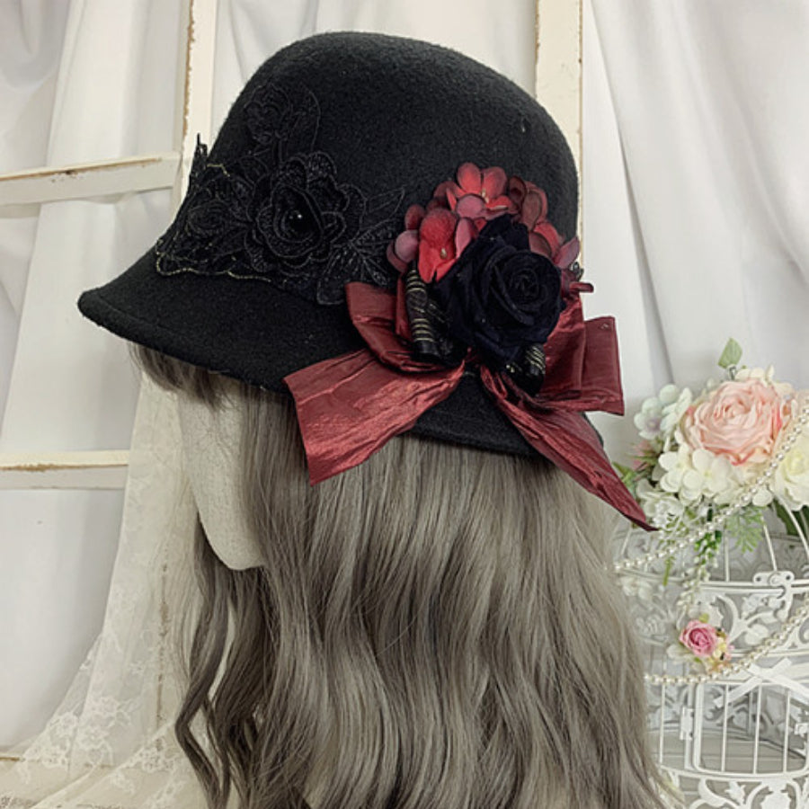 Original Vintage and Elegant Lolita Woolen Hat