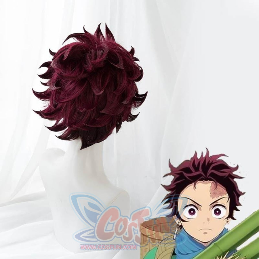 Demon Slayer Kimetsu No Yaiba Nezuko Kamado Tanjirou Cosplay Wigs Mp005666