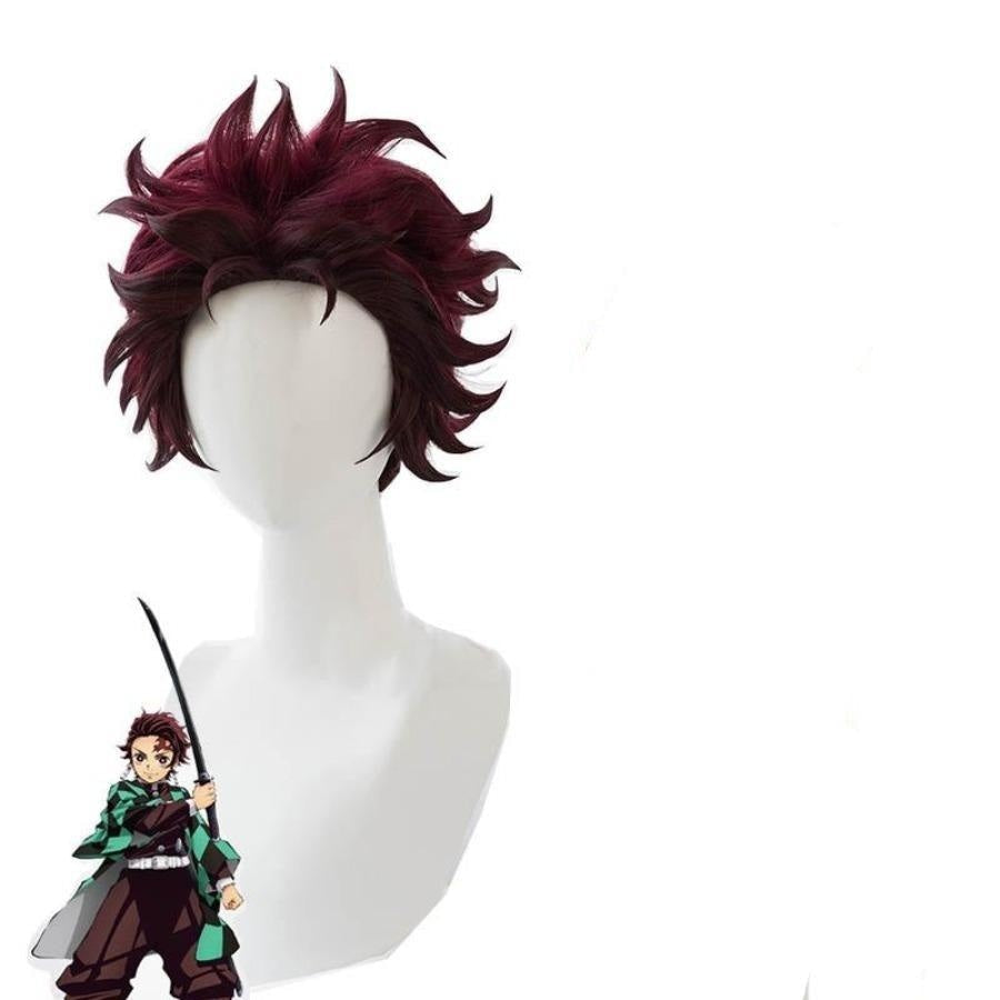 Demon Slayer Kimetsu No Yaiba Nezuko Kamado Tanjirou Cosplay Wigs Mp005666