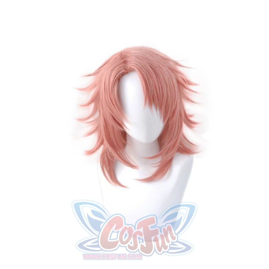 Demon Slayer Kimetsu no Yaiba Sabito Cosplay Wig Pink Mullet Hair - cosfun