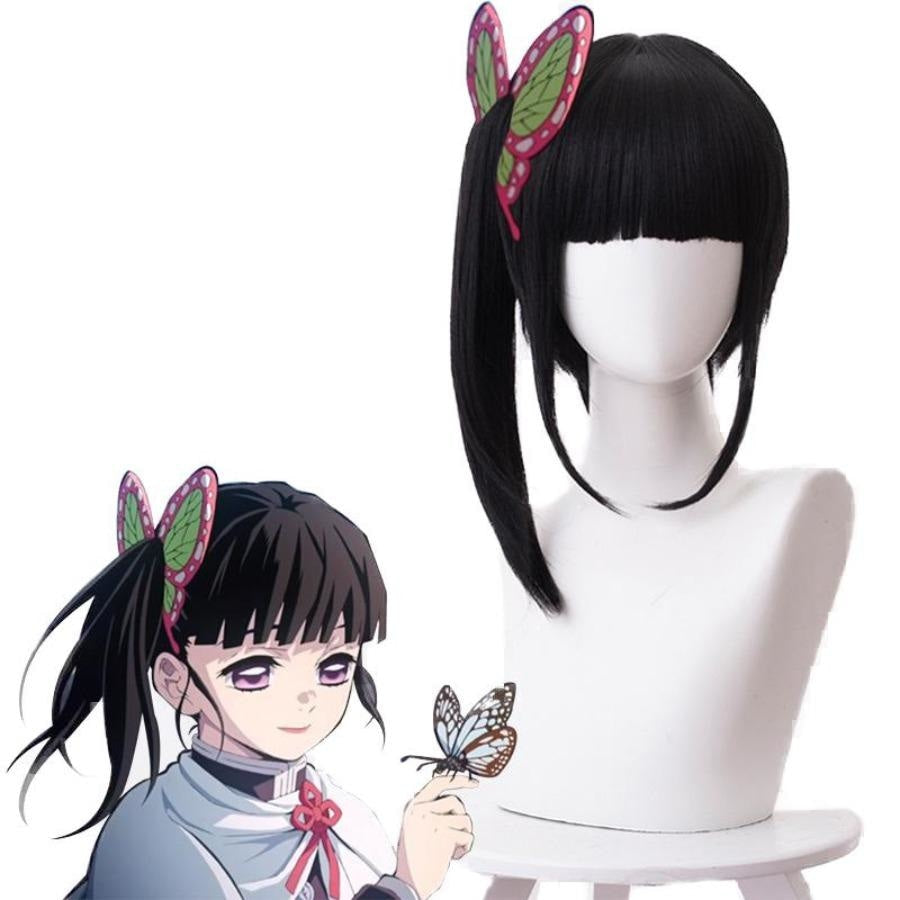 cosfun Demon Slayer Kimetsu no Yaiba Kanawo Cosplay Wig Butterfly