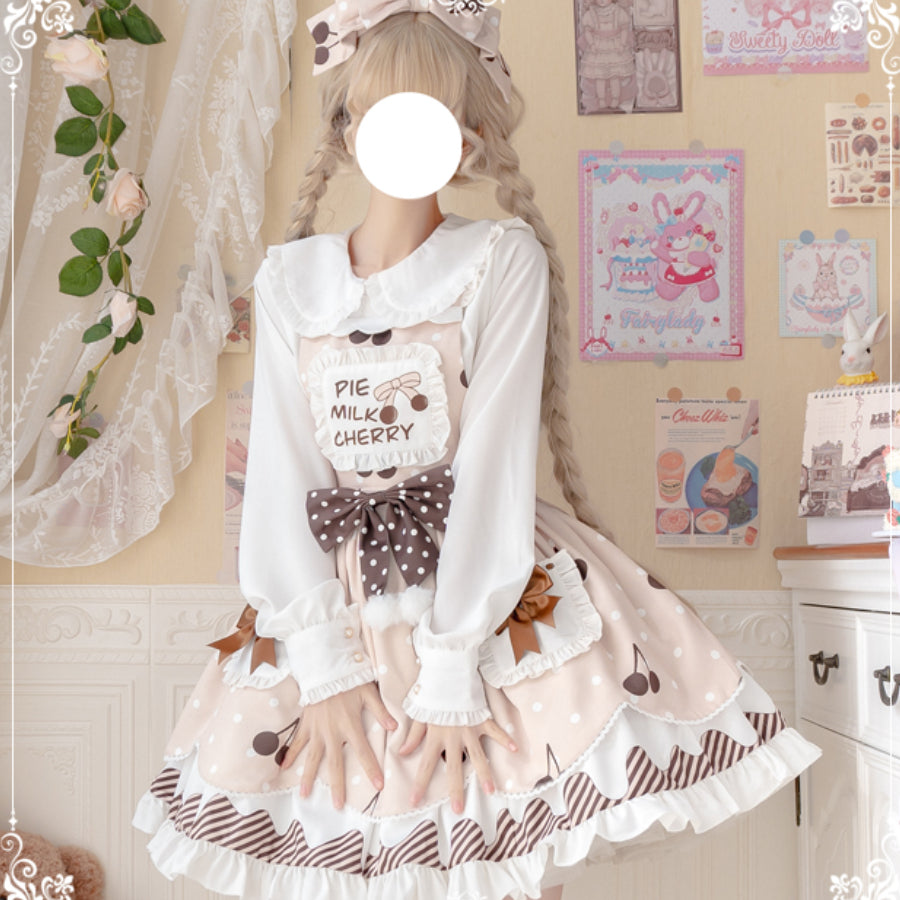 Daily Sweet and Lovely Cherry Lolita Jumper Skirt