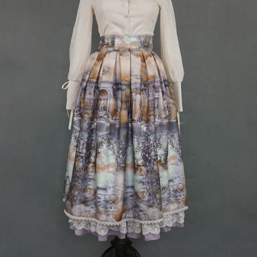 Spring Autumn Elegant Lolita Long Skirt