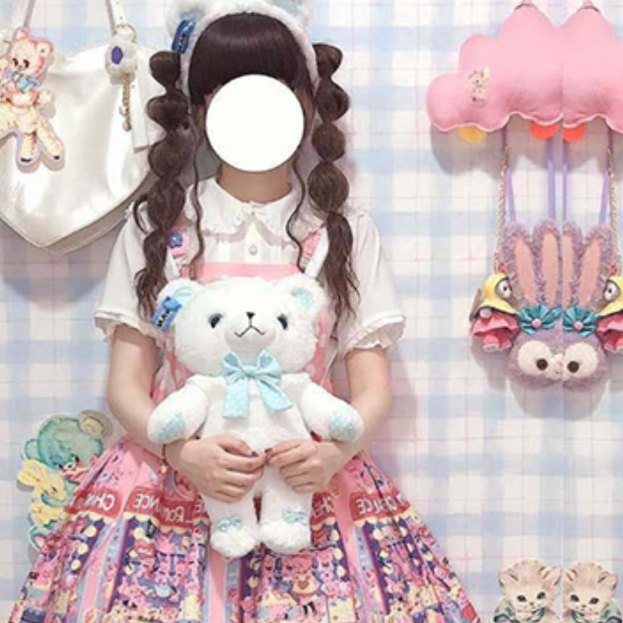 Sweet and Lovely Lolita Crossbody Bear Bag