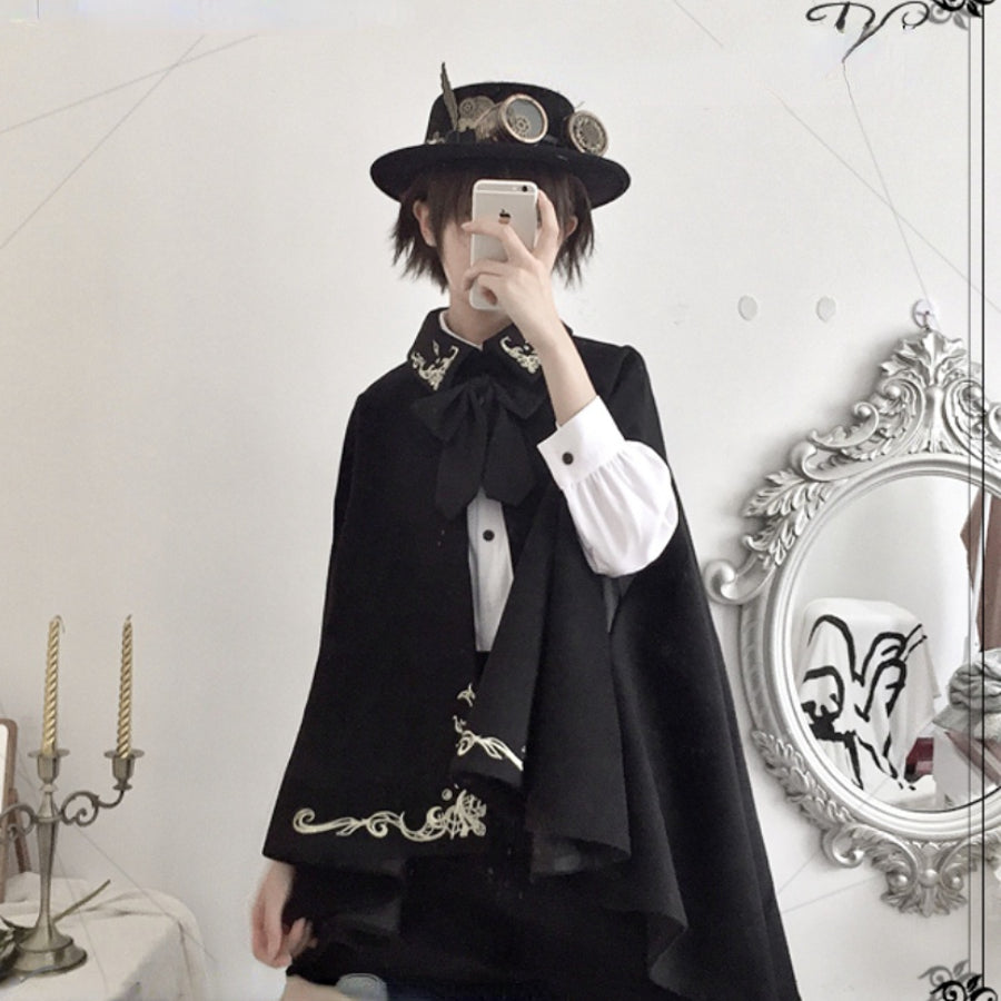 PRE-SALE Medieval Retro Little Prince Embroidered Woolen Lolita Cloak