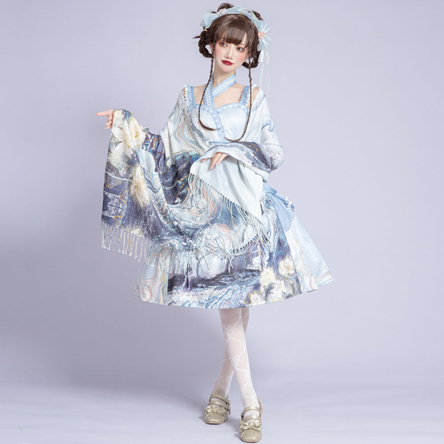 Chinese Style Vintage Lolita Slip Dress Sets