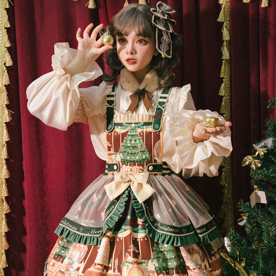 Christmas Vintage Daily Sweet Lolita Jumper Skirt