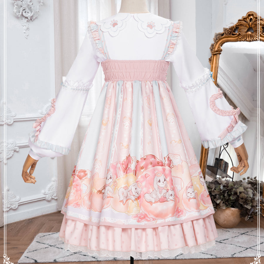 Sweet Daily Lolita Princess Jumper Skirt Sets