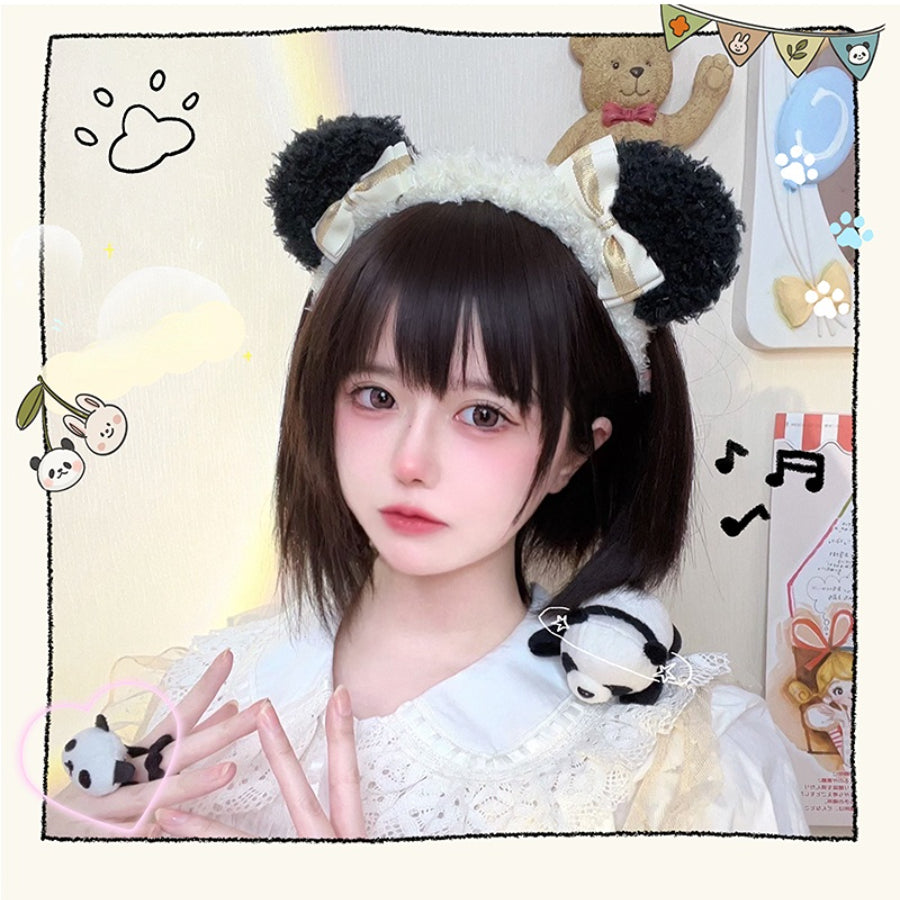 Lovely Lolita Panda Bowknot Hairband